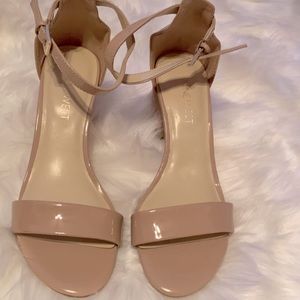 Nine West Sandy Women's Block Heel Sandals , Color : Natural, Size 6